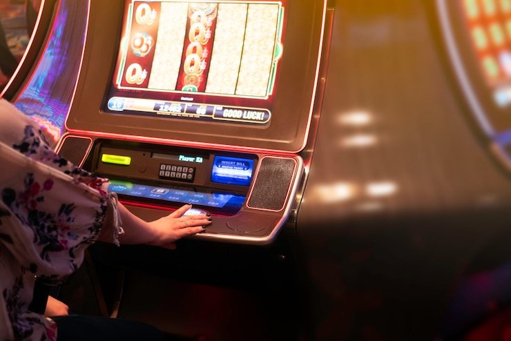 Dealer profesional sdtoto di studio kasino langsung dengan kamera multi-sudut dan meja permainan standar